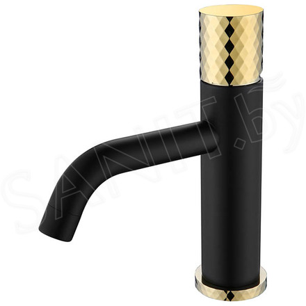 Смеситель для умывальника Boheme Stick 121-BG Black Diamond Gold