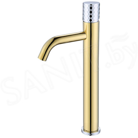 Смеситель для умывальника Boheme Stick 122-GCR Gold Diamond Chrome