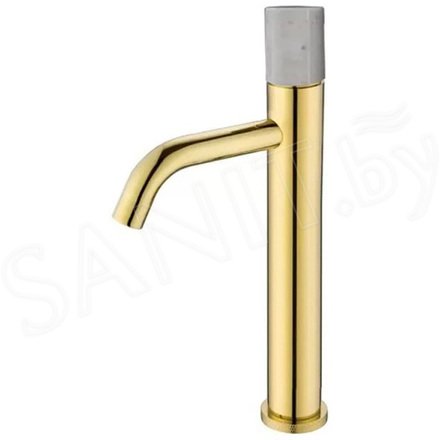 Смеситель для умывальника Boheme Stick 122-G-MR-W Gold White