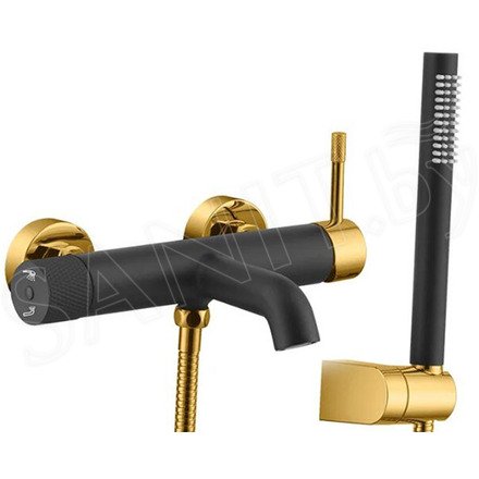 Смеситель для ванны Boheme Uno 463-BG Black Gold