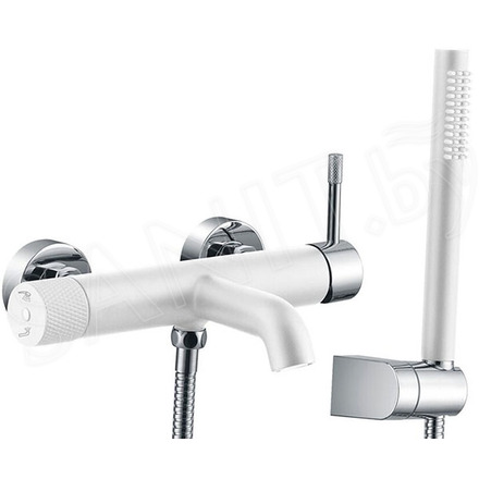 Смеситель для ванны Boheme Uno 463-WCR White Chrome