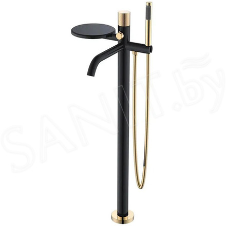 Смеситель для ванны Boheme Stick 129-BG.2 Black Touch Gold напольный