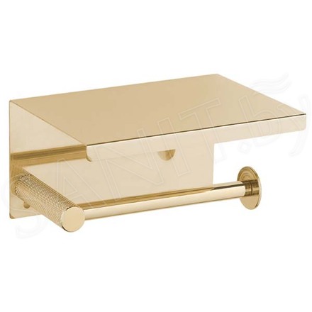 Держатель для туалетной бумаги Boheme Uno Gold 10971-G / Matt Gold 10971-MG с полкой для телефона