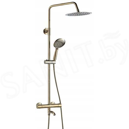 Душевая стойка Rea Lungo Gold REA-P4114 с термостатом