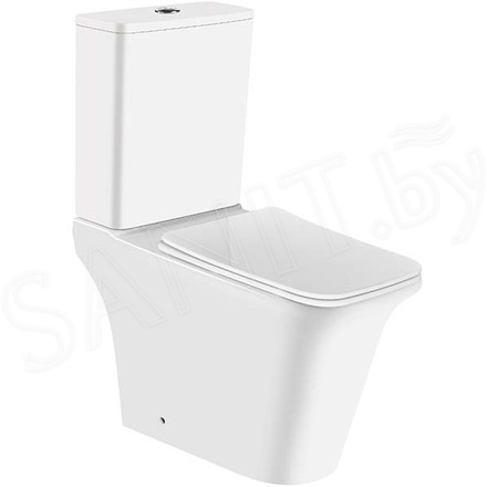 Напольный унитаз Cerutti Nivolet CT8457 безободковый с крышкой Soft Close