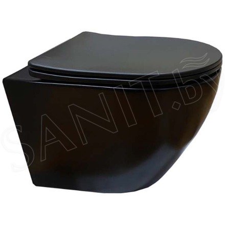 Подвесной унитаз Cerutti Sella Aria MB CT9160 безободковый с крышкой SoftClose