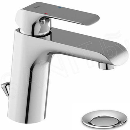 Смеситель для умывальника Ravak Flat FL 013.00 с донным клапаном
