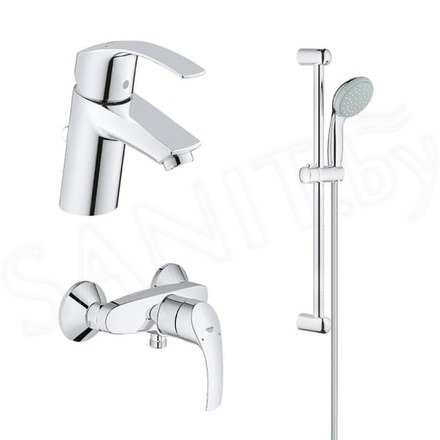 Набор смесителей Grohe Eurosmart New 123576 c душевым гарнитуром