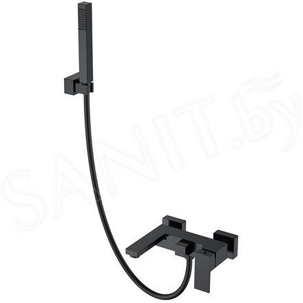 Смеситель для ванны Boheme Qubic Matt Black 473-B