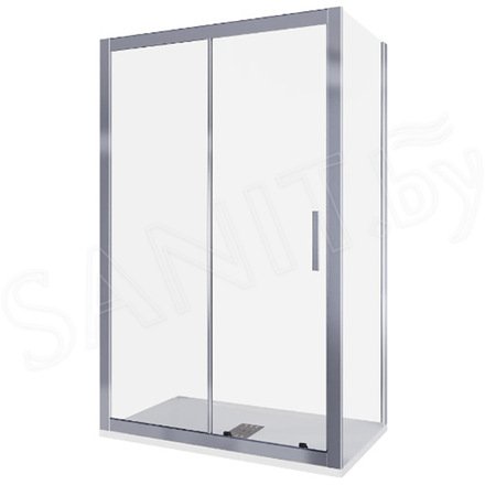 Душевой уголок Good Door Cofe WTW+SP 110 профиль хром