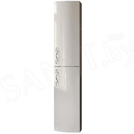 Пенал 1Marka Amethyst 30П 2Д White выпуклый