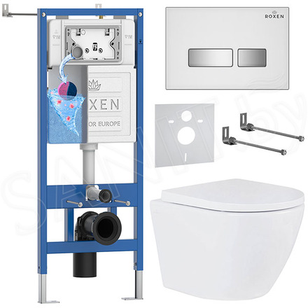 Комплект инсталляции 6 в 1 Roxen StounFix Dual Fresh 634261 с аромадозатором