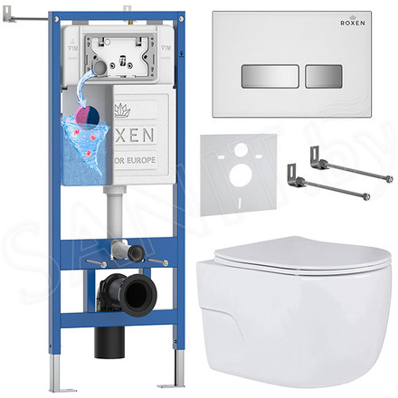 Комплект инсталляции 6 в 1 Roxen StounFix Dual Fresh 636623 с аромадозатором