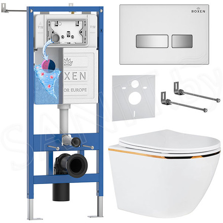 Комплект инсталляции 6 в 1 Roxen StounFix Dual Fresh 904965 с аромадозатором