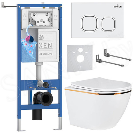 Комплект инсталляции 6 в 1 Roxen StounFix Dual Fresh 807054 с аромадозатором