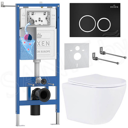 Комплект инсталляции 6 в 1 Roxen StounFix Dual Fresh 506406 с аромадозатором