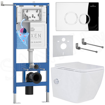 Комплект инсталляции 6 в 1 Roxen StounFix Dual Fresh 521082 с аромадозатором