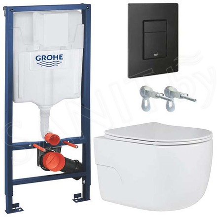 Комплект инсталляции Grohe Solido 38811KF0 с унитазом Roxen Porto 530155-01 Rimless Soft Close