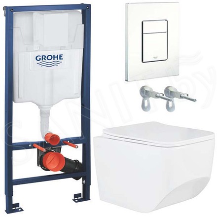 Комплект инсталляции Grohe Rapid Sl 38772SH0 с унитазом Roxen Boro 530145-01 Rimless Soft Close