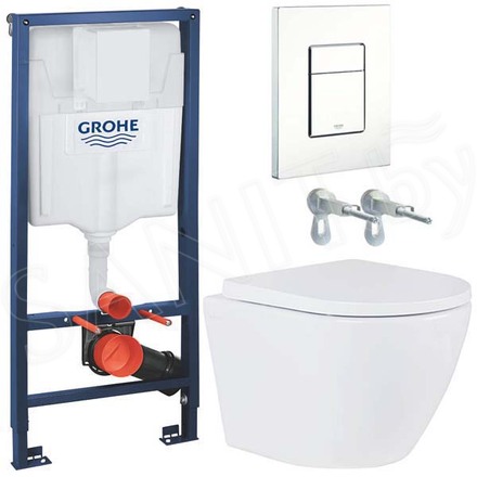 Комплект инсталляции Grohe Rapid Sl 38772SH0 с унитазом Roxen Antares 530185-02 Rimless Soft Close