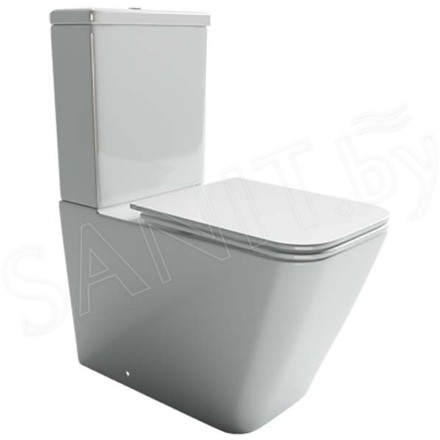 Напольный унитаз CeramicaNova Cubic CN1803 Rimless Soft Close