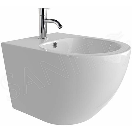 Подвесное биде CeramicaNova Forma CN3010 с донным клапаном