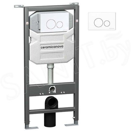 Инсталляция для подвесного унитаза CeramicaNova Envision CN1001W 3 в 1