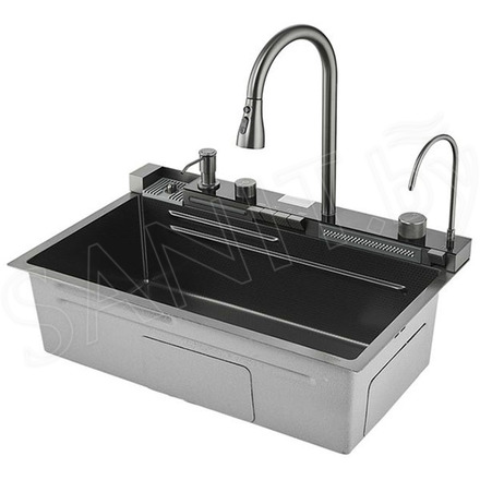 Кухонная мойка Savol S-SC001Q со смесителем 8 в 1
