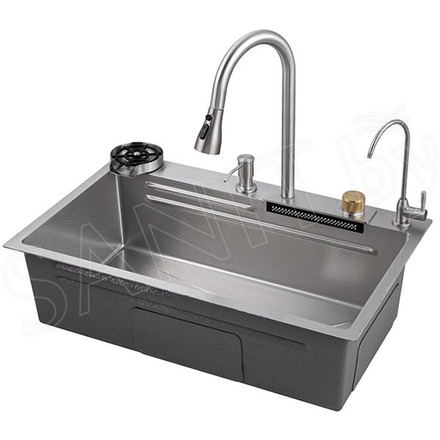 Кухонная мойка Savol S-SC003L со смесителем 8 в 1