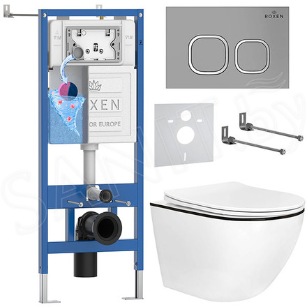 Комплект инсталляции 6 в 1 Roxen StounFix Dual Fresh 964715 с аромадозатором