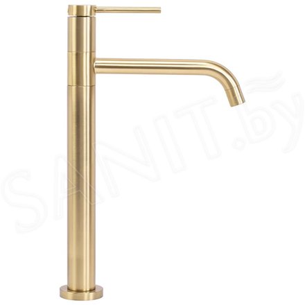 Смеситель для умывальника Rea Lugano slim gold matt B4420