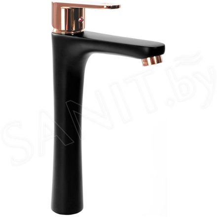 Смеситель для умывальника Rea Mild black matt rose gold REA-B4808