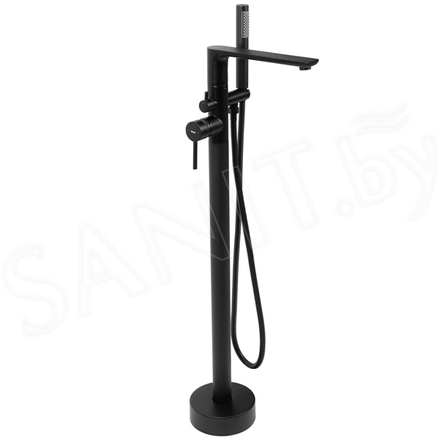 Смеситель для ванны Rea Flores black REA-B2711 напольный