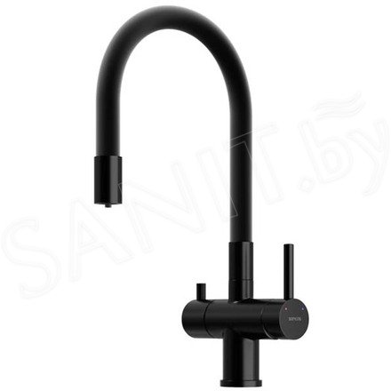 Смеситель для кухонной мойки Sancos Lucia SC4004MB с подключением к фильтру воды