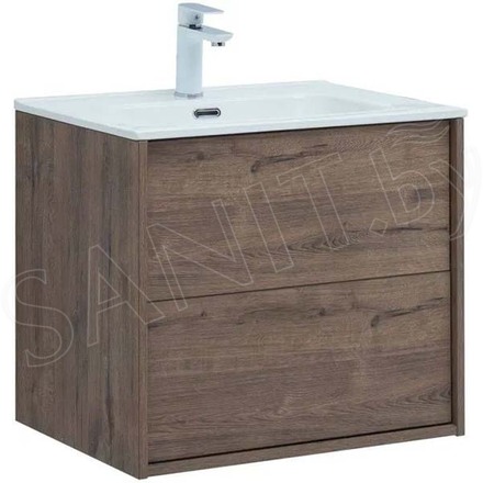 Тумба под умывальник Aquanet Lino 60 / 80 / 100 Flat дуб веллингтон
