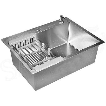 Кухонная мойка Wisent WS36050+WW405A+W302644 с коландером и дозатором