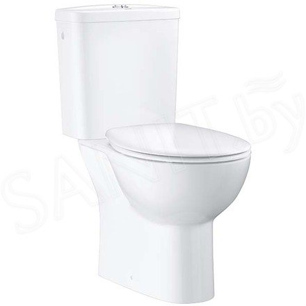 Напольный унитаз Grohe Bau Ceramic 39496000 безободковый с крышкой Soft Close