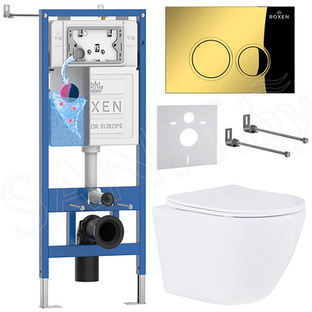Комплект инсталляции 6 в 1 Roxen StounFix Dual Fresh 968010 с аромадозатором