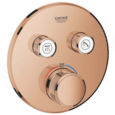 Смеситель встраиваемый Grohe Grohtherm SmartControl	29119DA0 / 29119DL0 термостатический