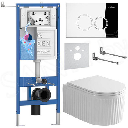 Комплект инсталляции 6 в 1 Roxen StounFix Dual Fresh 968245 с аромадозатором