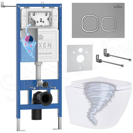 Комплект инсталляции 6 в 1 Roxen StounFix Dual Fresh 968387 с аромадозатором