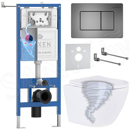 Комплект инсталляции 6 в 1 Roxen StounFix Dual Fresh 968391 с аромадозатором