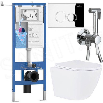 Комплект инсталляции 7 в 1 Roxen StounFix Dual Fresh 508565-3 с аромадозатором