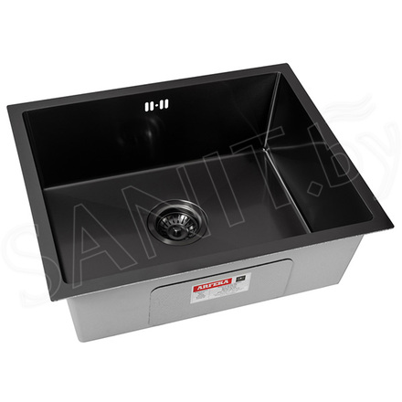 Кухонная мойка Arfeka Eco AR 55 Black PVD Nano / Black PVD Nano Decor / Black PVD Nano Decor Millet Grains / Black PVD Nano Decor Volcanic Rock
