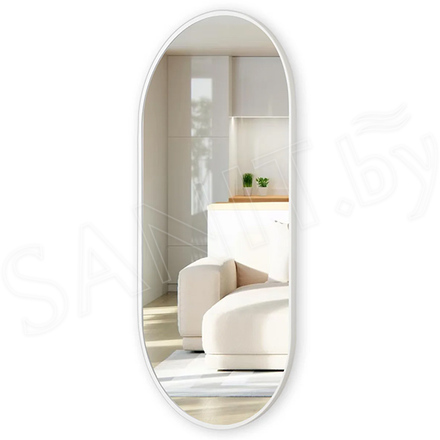 Зеркало Emze Color Oval белое