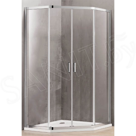 Душевой уголок Adema GLASS line penta матовый