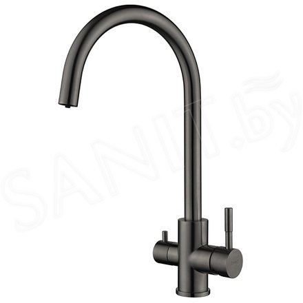 Смеситель для кухонной мойки Zorg Atlas Premium PVD Gunblack под фильтр
