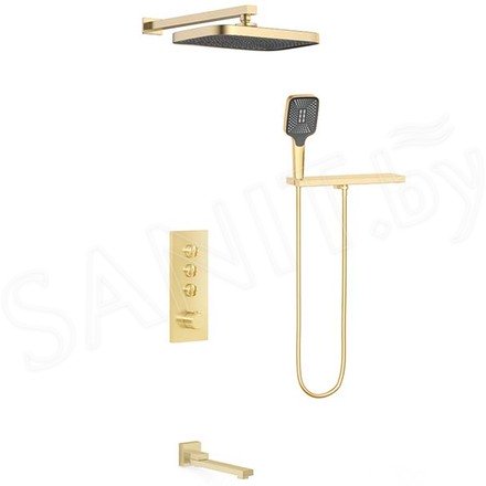 Душевая система Vincea VSFW-431T1RBG встраиваемая с термостатом