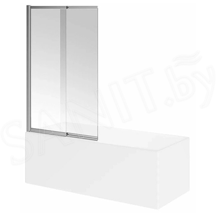 Душевая шторка на ванну Kerama Marazzi Vetro VE.100.BSD.CR