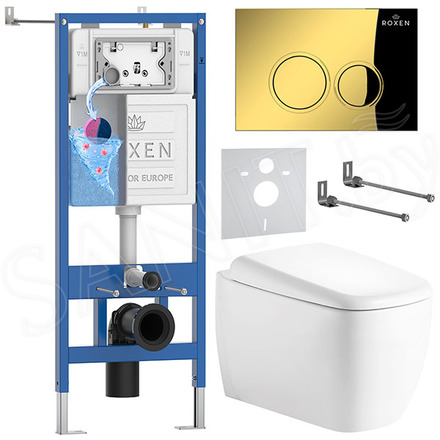 Комплект инсталляции 6 в 1 Roxen StounFix Dual Fresh 968513 с аромадозатором